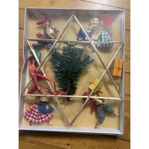 Vintage Anne Beate Design Denmark Mobile Star Tree Figures Gifts MCM Open Box